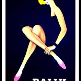 Original advertising poster shoes Bally Bernard Villemot 1980