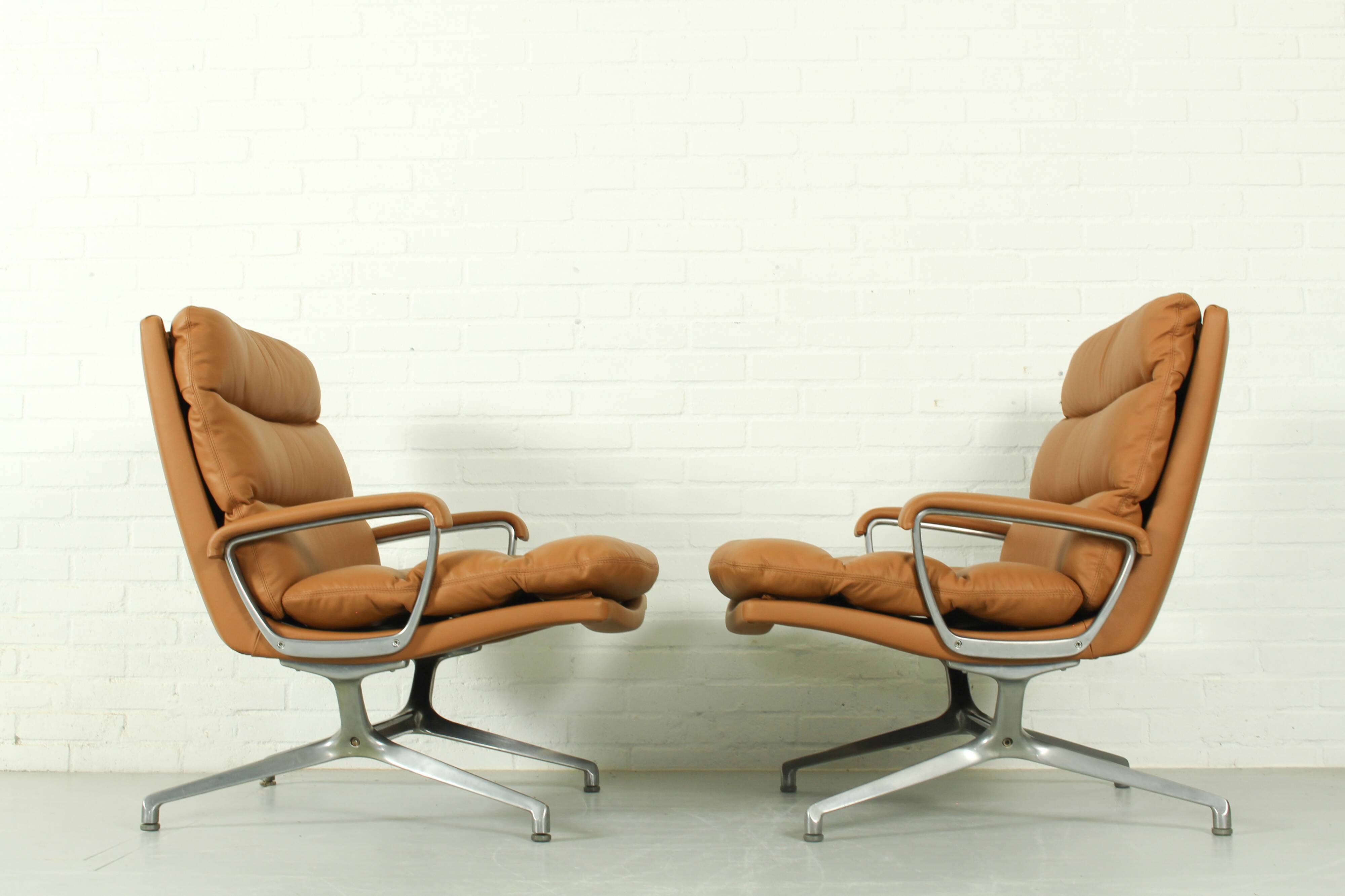 Set of 2 Paul Tuttle Lounge Chair 'Gamma' for Strässle, 1970s