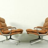 Ensemble de 2 fauteuils lounge Paul Tuttle 'Gamma' pour Strässle, 1970