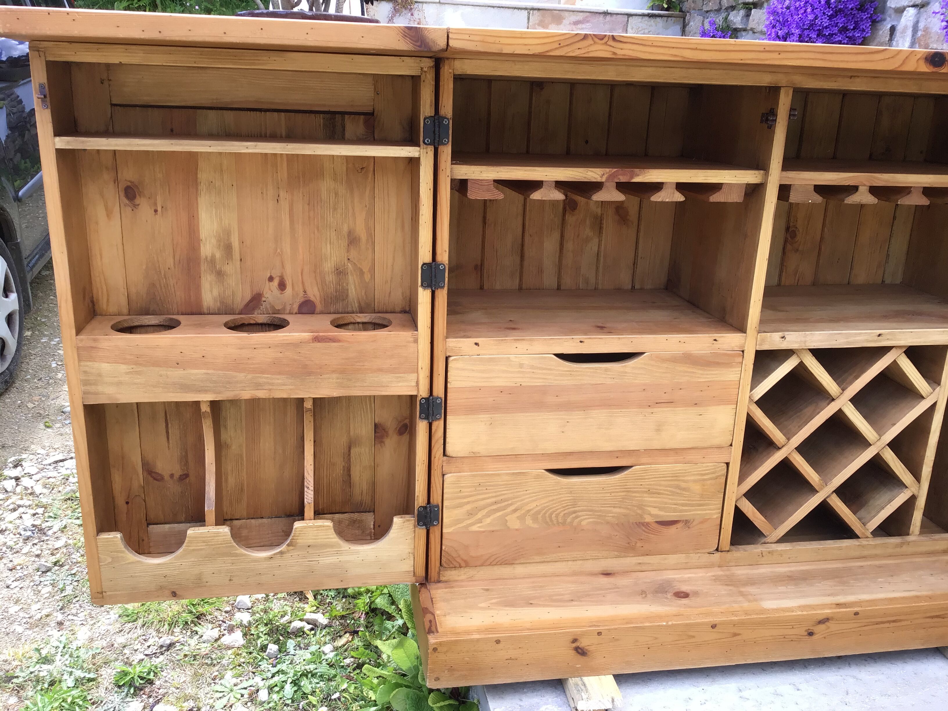 Folding bar furniture