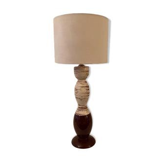 Vintage enameled ceramic lamp