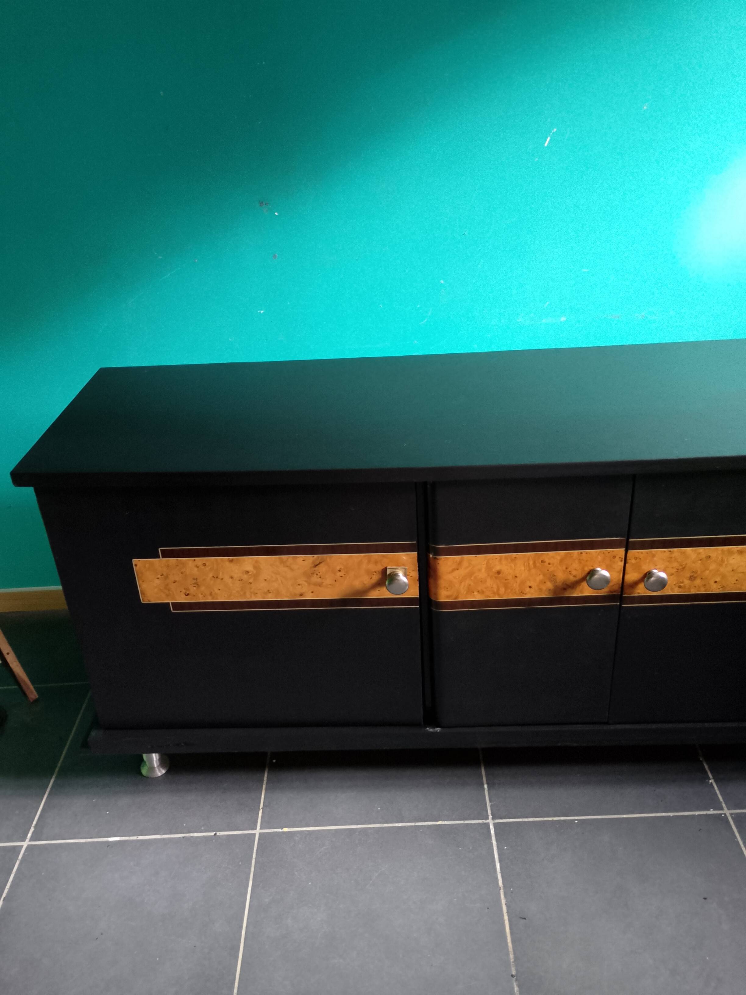 buffet with 4 doors fully restored, keeping its vintage style