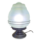 Opalescent ceiling light from the 1930s-40s converted into a table lamp.