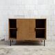 Credenza in legno e ferro Leonardo Fiori per ISA Bergamo Italia Anni '50