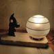 Art Deco night light lamp on marble base