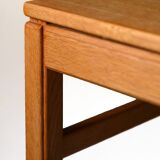 Scandinavian oak bench with drawer