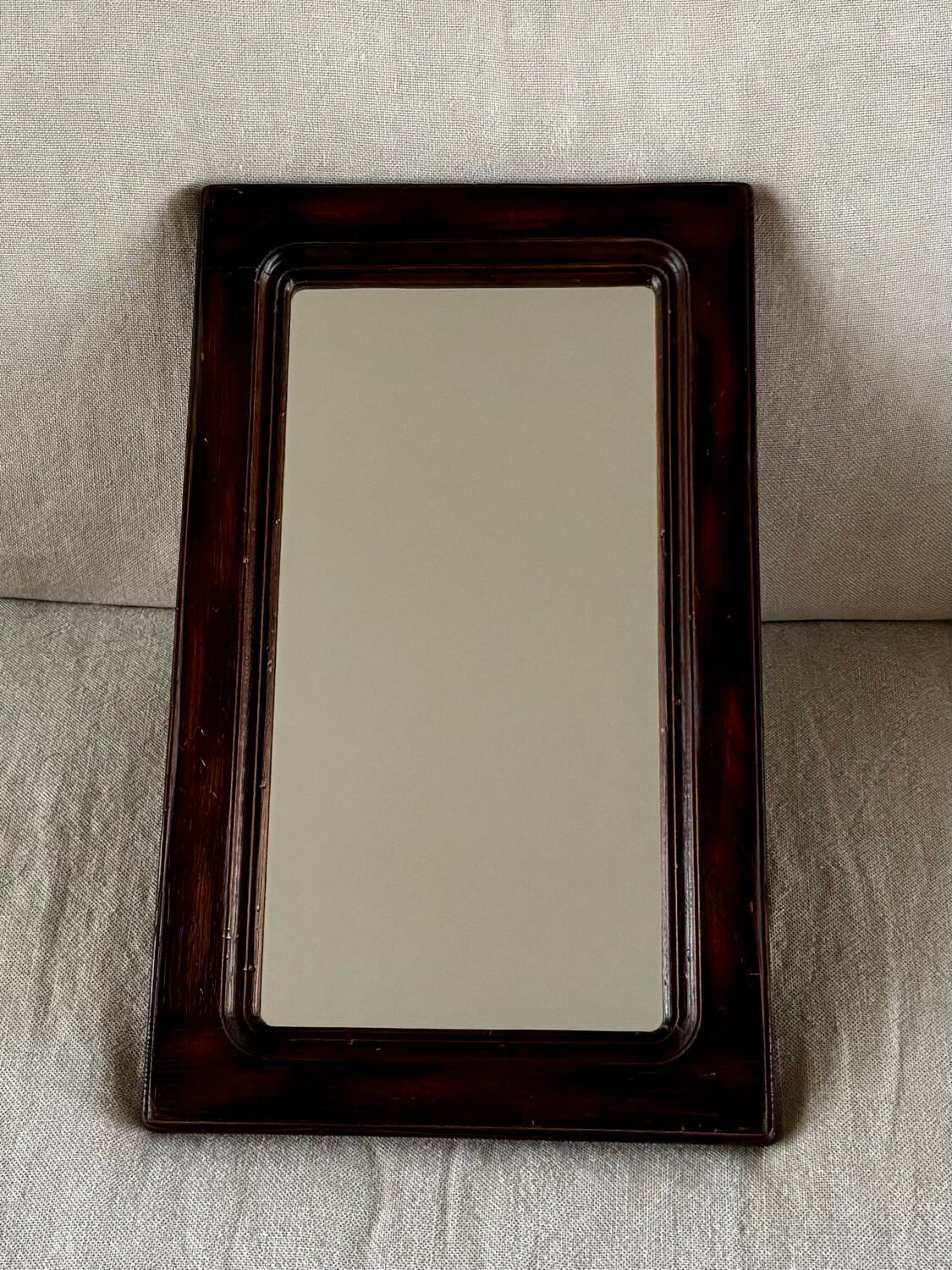 Vintage wooden mirror – moulded frame – 1950s/60s