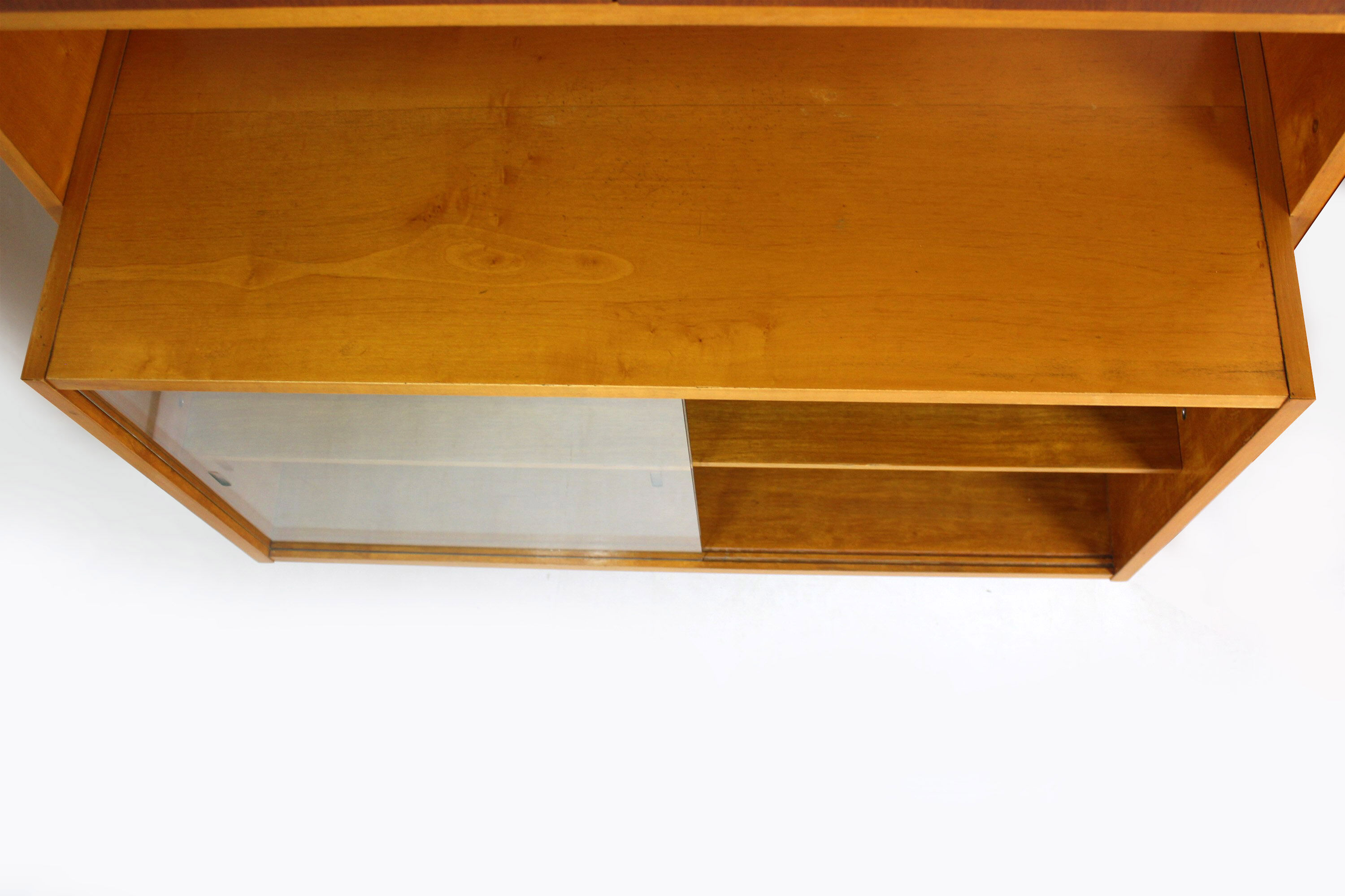 Vintage Wall Unit Bookcase, 1960s