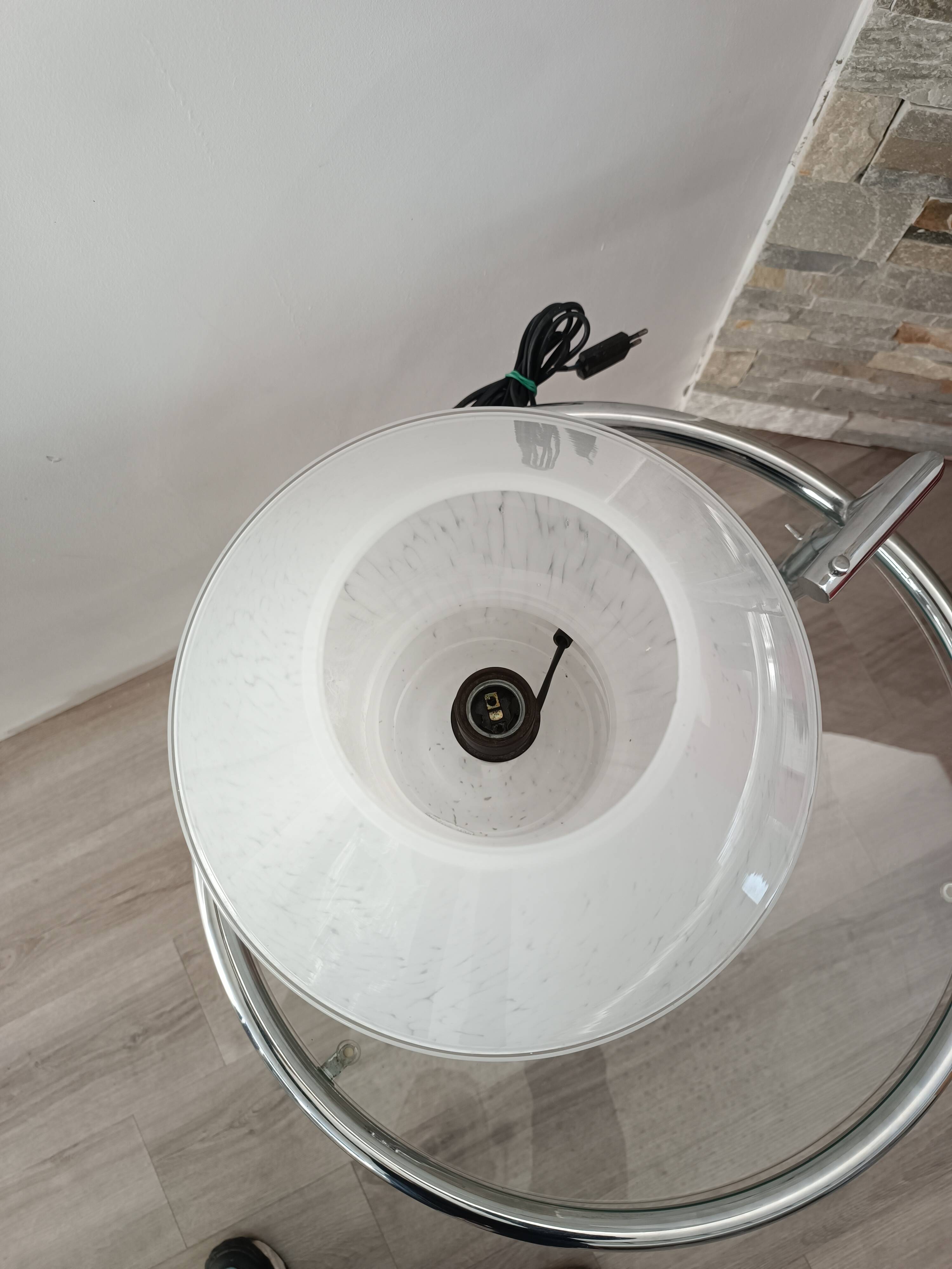 Lampe champignon 6282 par Glashutte Limburg 1970s