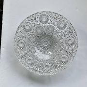 Coupe à fruits en verre ciselé 