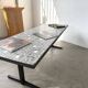 Modernist coffee table with ceramic mosaic, Lilienthal, 1960s.
