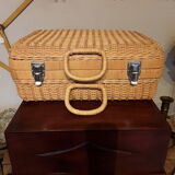Wicker suitcase