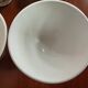 Set 6 bowls cow creamer semi porcelain old