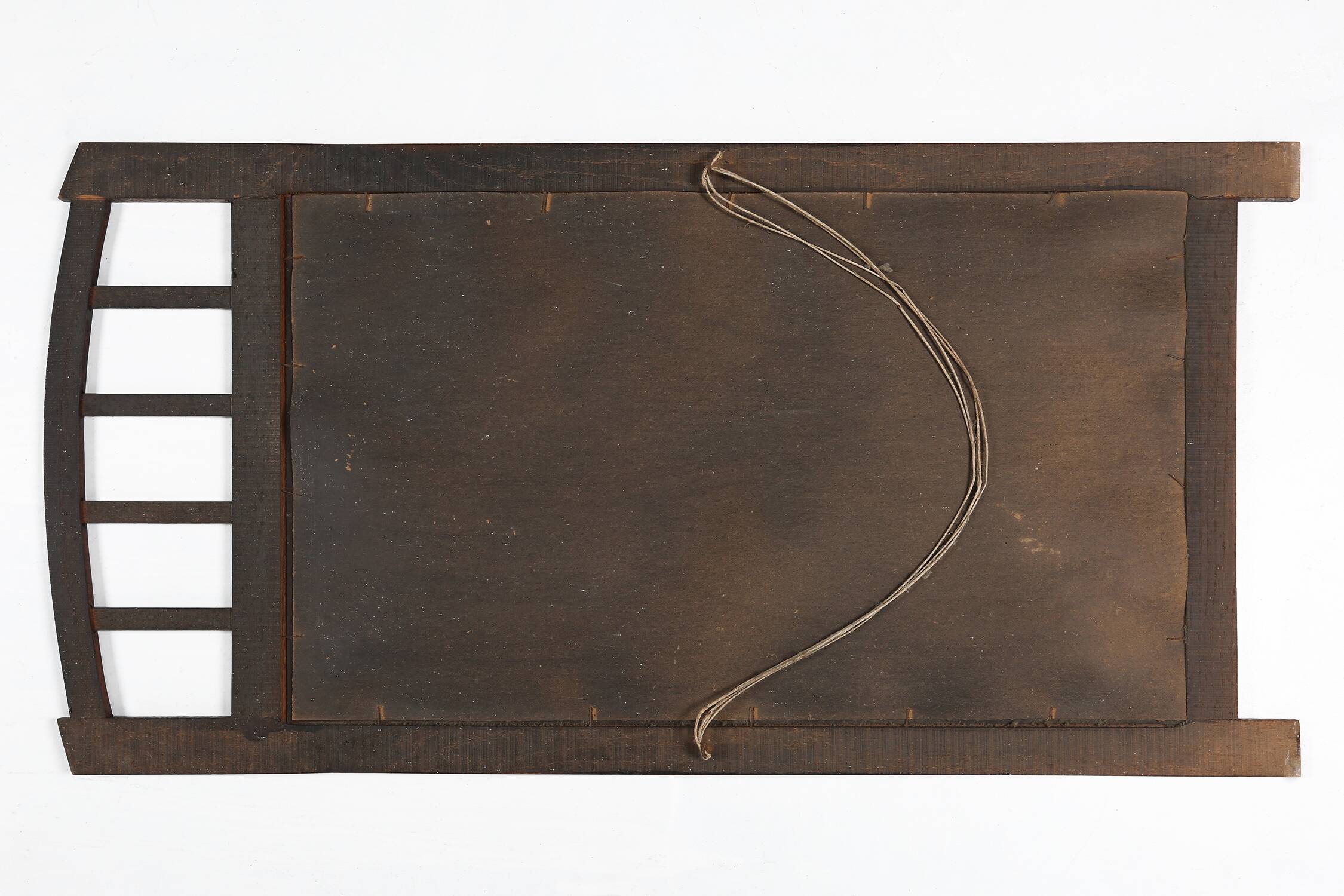 Art Deco mirror in solid wood with facet cut mirror, 1930s