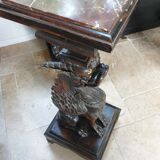 Saddle column griffin winged lion head