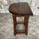 Escabelle Choir Stool Antique Solid Oak Half-Moon 19th Century Wine