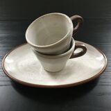 Set 2 tasses et plat à café