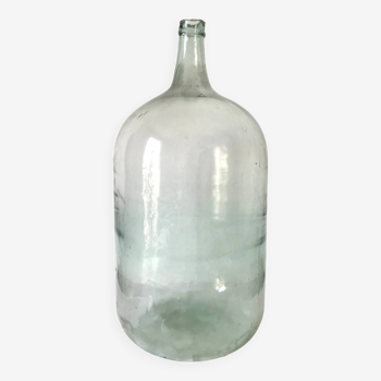 Old demijohn 25L, transparent glass carboy