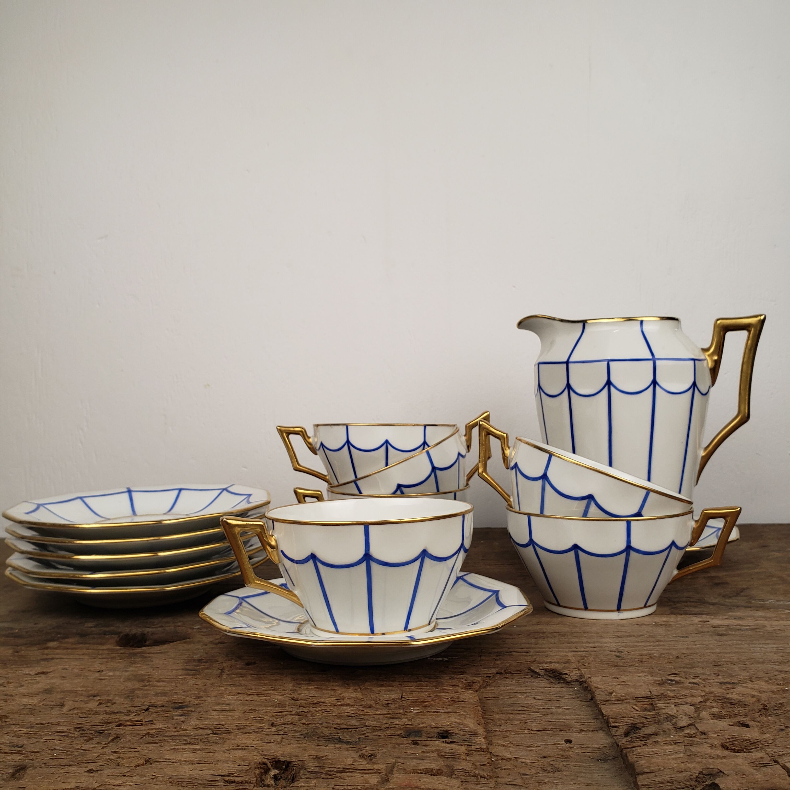 Art Deco coffee service - Limoges porcelain