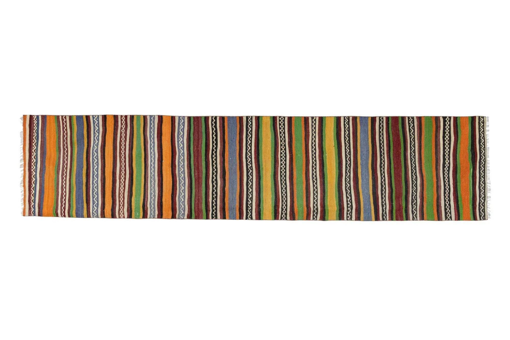 Vintage Turkish hallway rug 73x330 cm