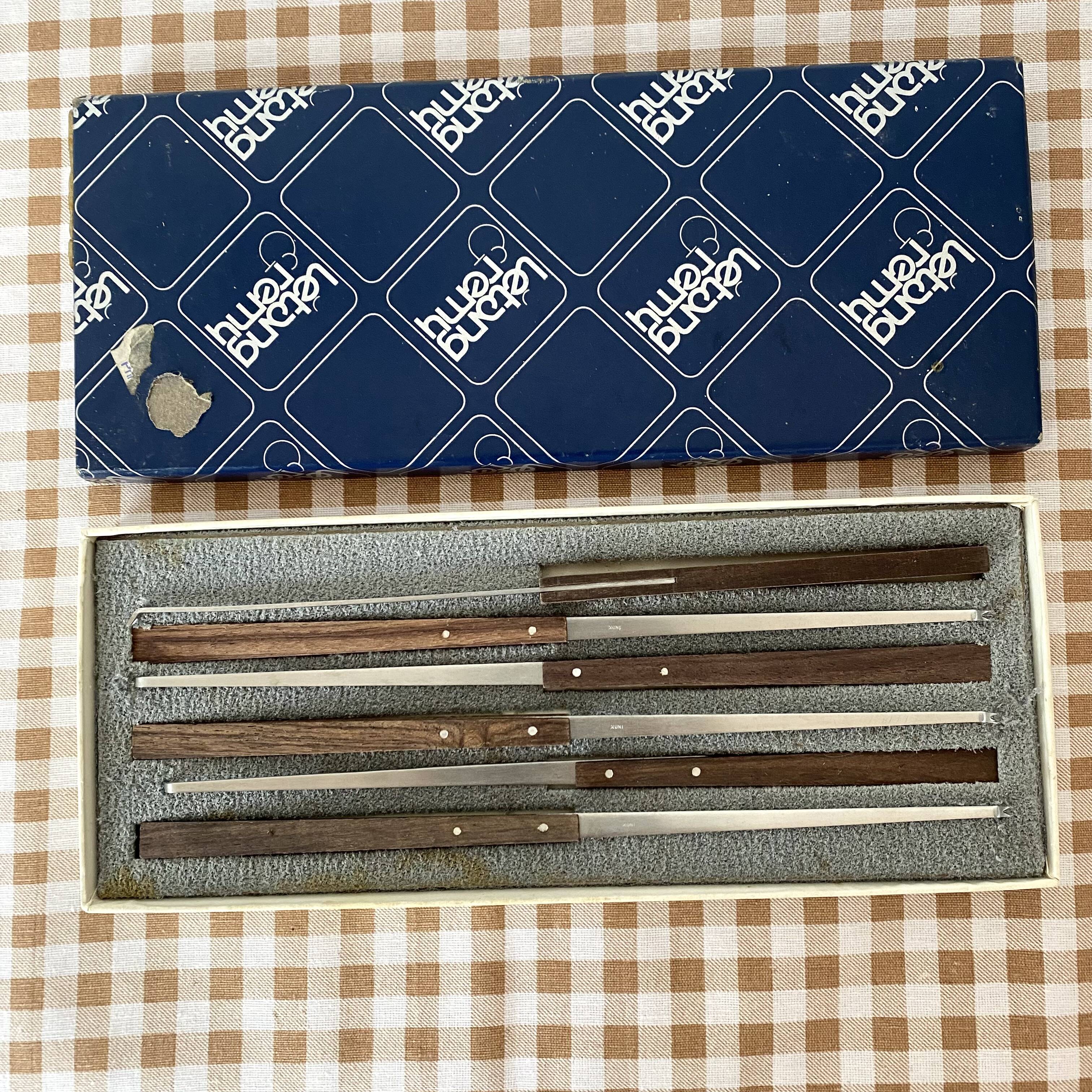 Pics à crustacés Letang Remy inox et bois exotique