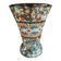 Cornet vase mosaic gerbino vallauris decor sideboard dried flowers