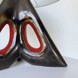 1950s ceramic table lamp, free form