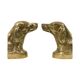 Vintage Pair of Brass Bookends for Irish Setter Dogs