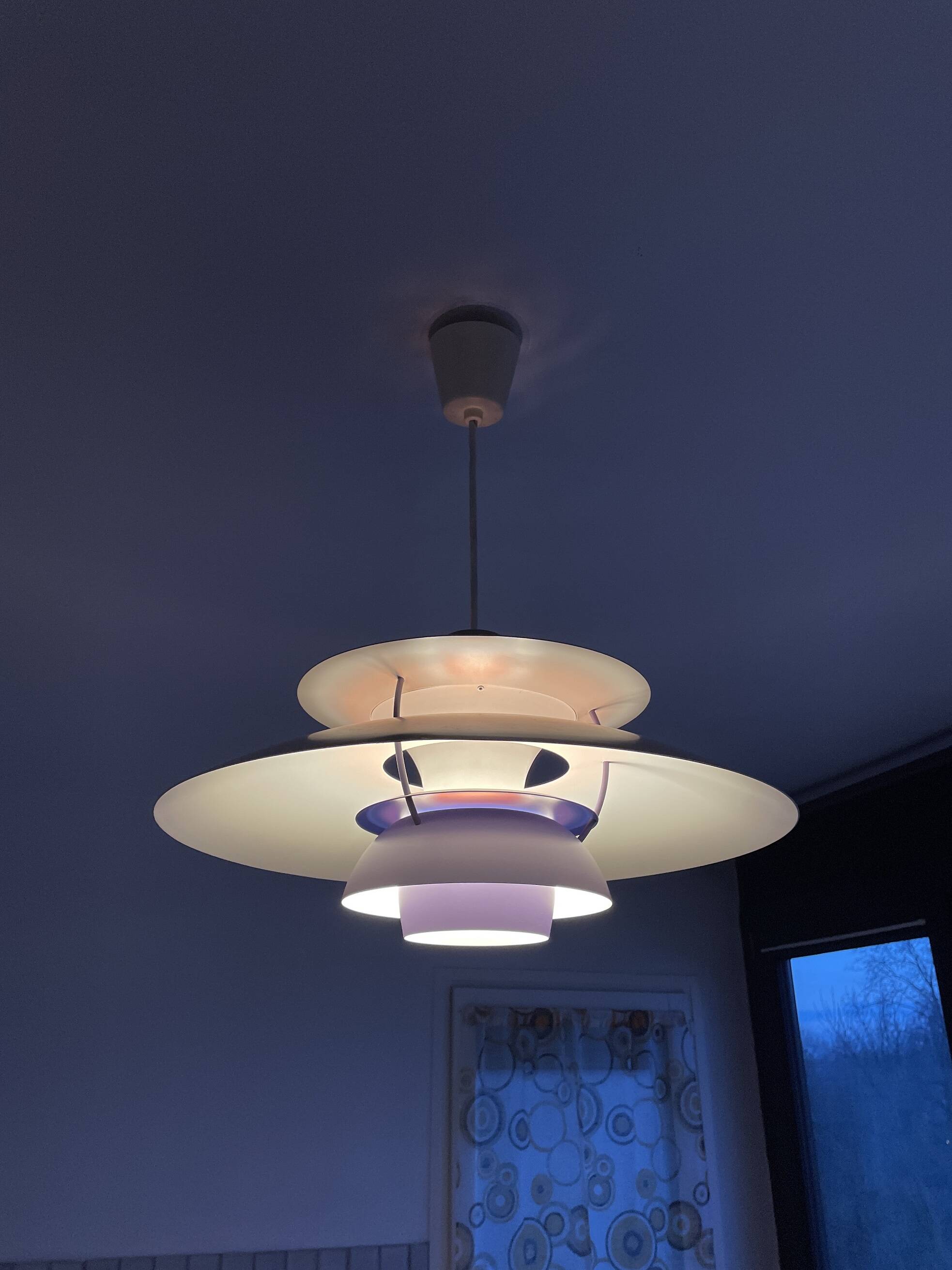 Ph5 “lila” pendant light by Poul Henningsen for Louis Poulsen Denmark