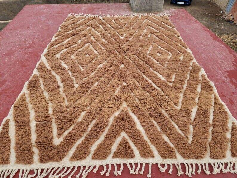 Traditional handmade beni ourain rug size 150 x 250 cm