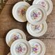 Set of 8 vintage dessert plates - Fleurette by Gien