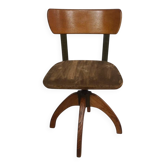 Chaise de bureau Scandinave en chêne réglable – Danemark, 1940