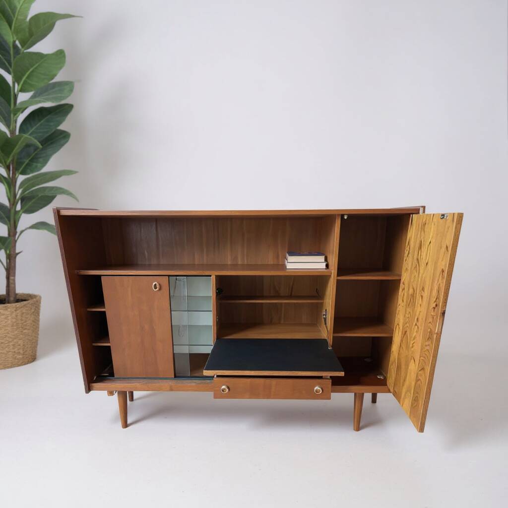 Scandinavian bar cabinet Kofod Larsen LB 1960 teak