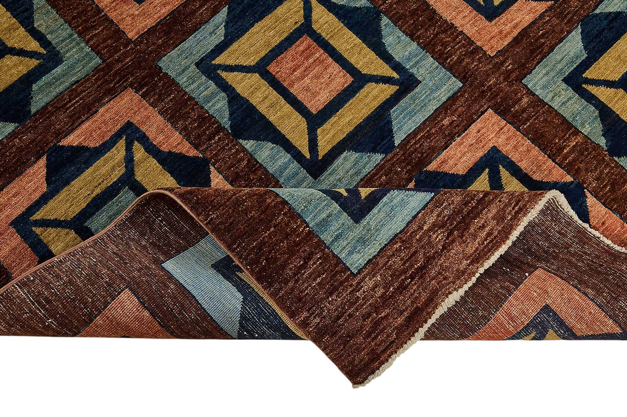 Turkish Handknotted Wool Oushak Rug 200 cm x 215 cm