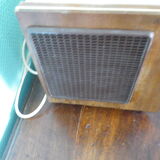 Wood, glass, bakelite, vinyl and brass radio - Bi-amp radio - Philips