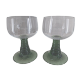 Crystal glasses of Alsace white wine