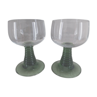 Crystal glasses of Alsace white wine