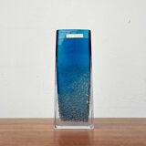 Mid-Century German Glass Block Vase by Ingrid Glas, Germany, 1960s