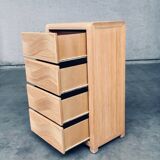 Vintage Rattan High Chest of Drawers, 1980s