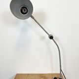 Lampe grise d’atelier industriel, années 1960
