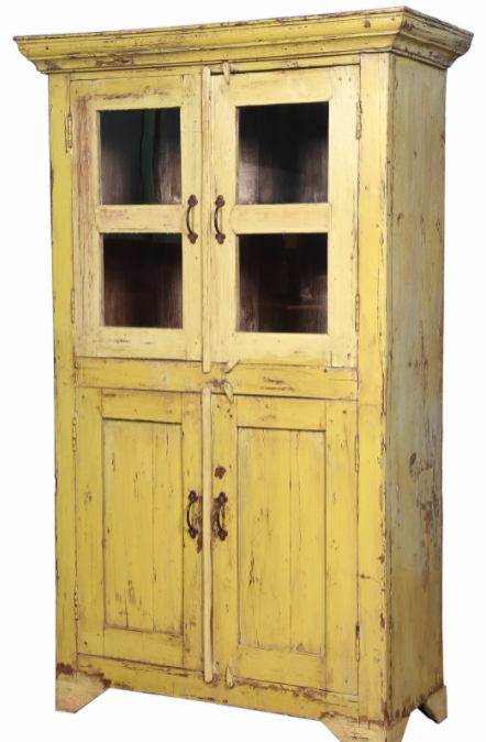 Yellow teak cabinet