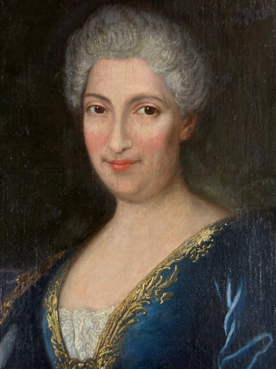 Portrait of a lady of quality, oil on canvas, 18th century.