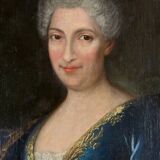 Portrait of a lady of quality, oil on canvas, 18th century.
