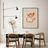 Botanical illustration giclee print, 50x70