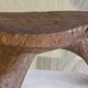 Stool old African art wooden Lobi from Burkina Faso