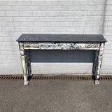 Old console with marble top