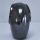 Two iridescent black and white ceramic elephants design