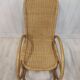 Rocking flesh adult wicker and bamboo