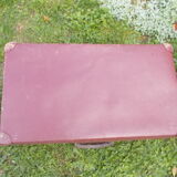 Vintage burgundy suitcase