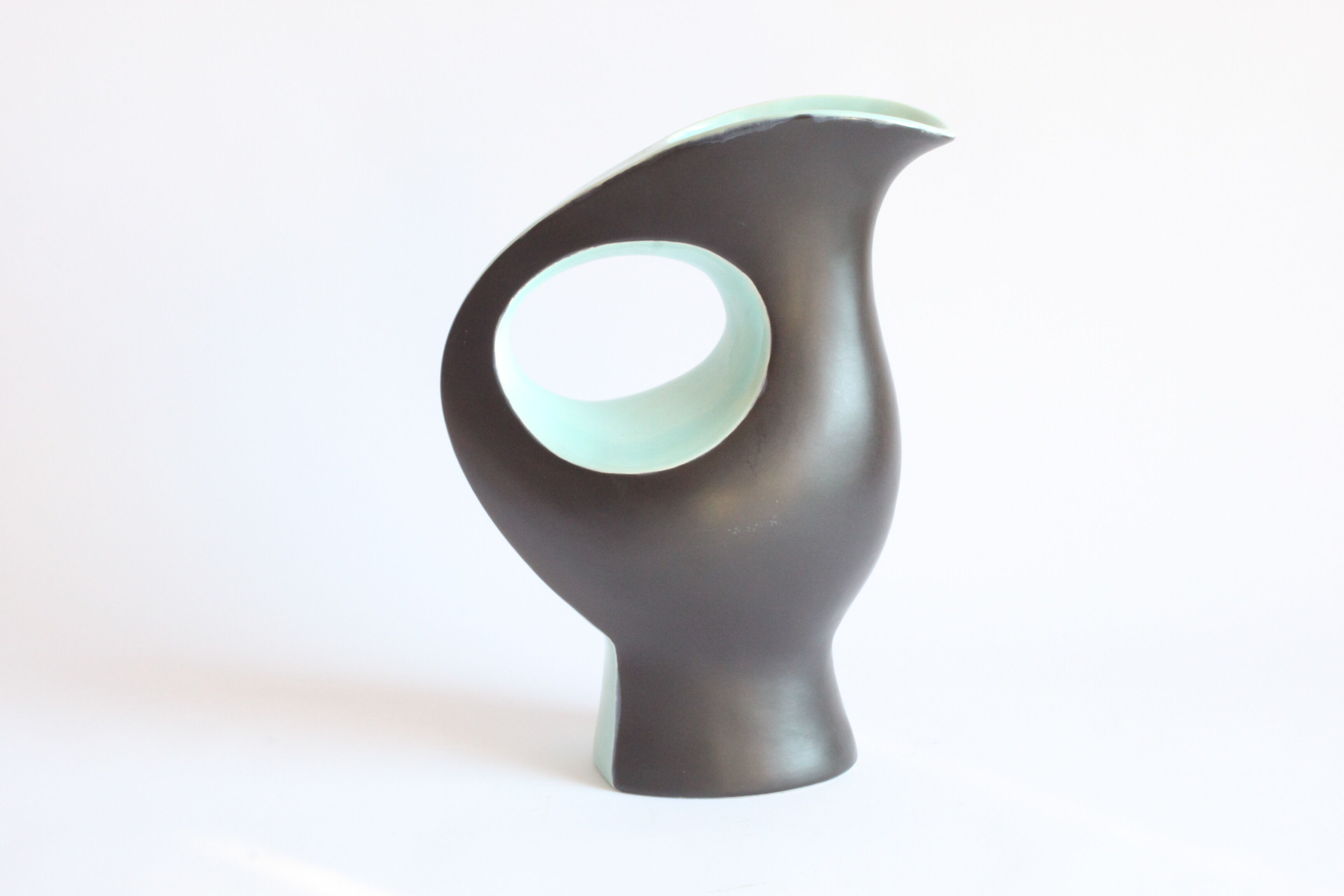 Vase en céramique zoomorphe d’André Bayer, Bruxelles années 1950